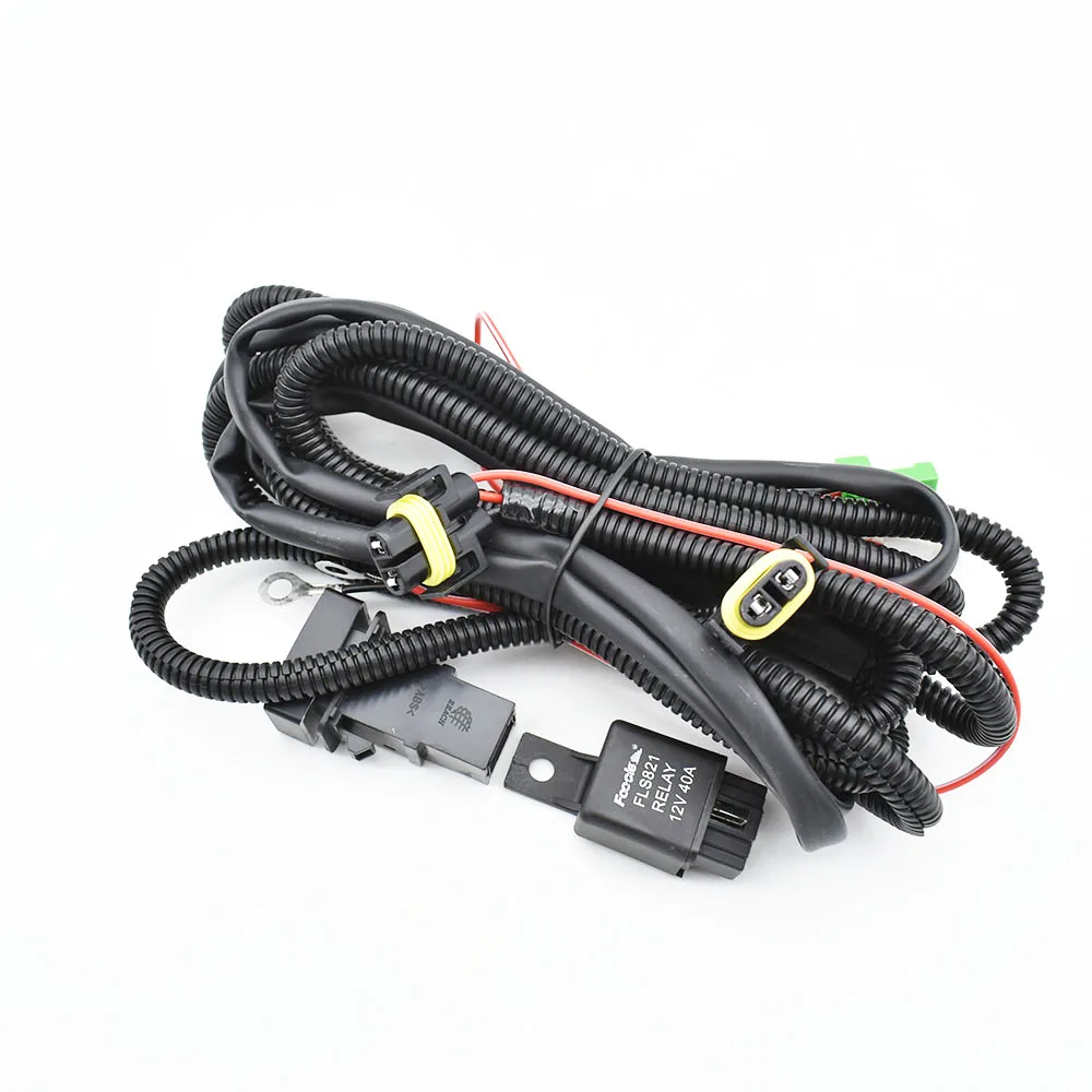 Wiring Harness Wire Sockets + Switch For H11 Fog Lamp For Suzuki SX4 Grand Vitara 2 ALTO 5 SWIFT 3 JIMNY FJ IGNIS 2
