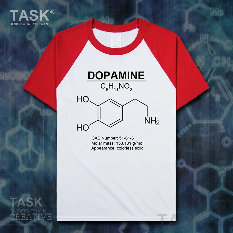 Dopamine Molecular Formula Chemistry Subject clothes Short sleeve t-shirt new Tops t shirt mens sweatshirt summer sports 01