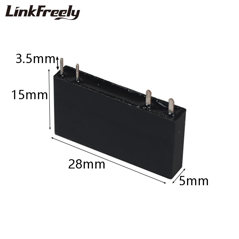 MPD24D4/24 4 Pin PCB Micro Voltage Relay Switch Module 24VDC In 24VDC/4A Output,Smart Auto DC DC SSR Solid State Relay Bank+Mini