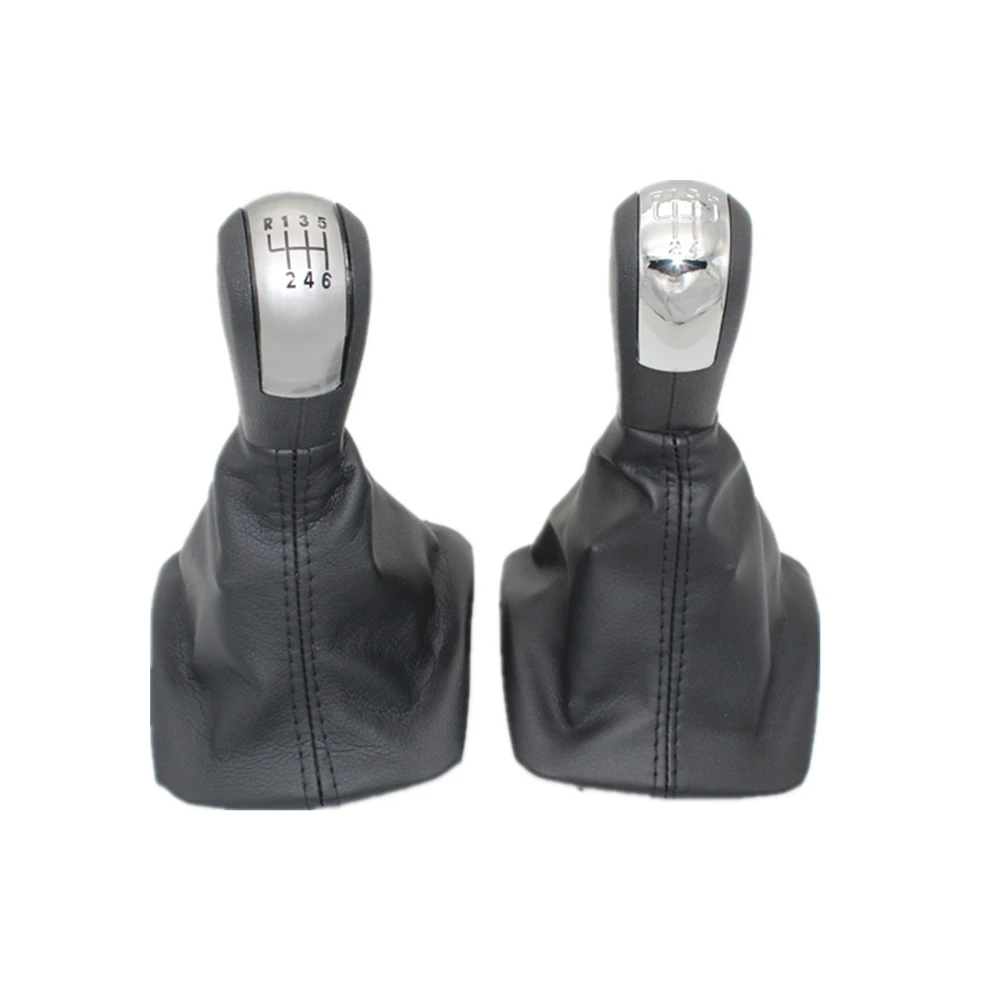 

5 / 6 Speed Gear Stick Shift Knob With Leather Boot For Skoda Octavia A5 A6 1Z5 Facelift Sedan & Combi 2009 2010 2011 2012 2013