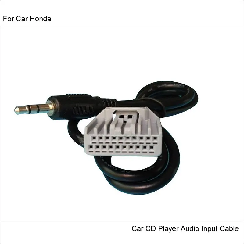 

For Honda Civic Accord Crider Jade Original Plugs To AUX Adapter 3.5mm Connector Car Audio Media Cable Data Music Wire