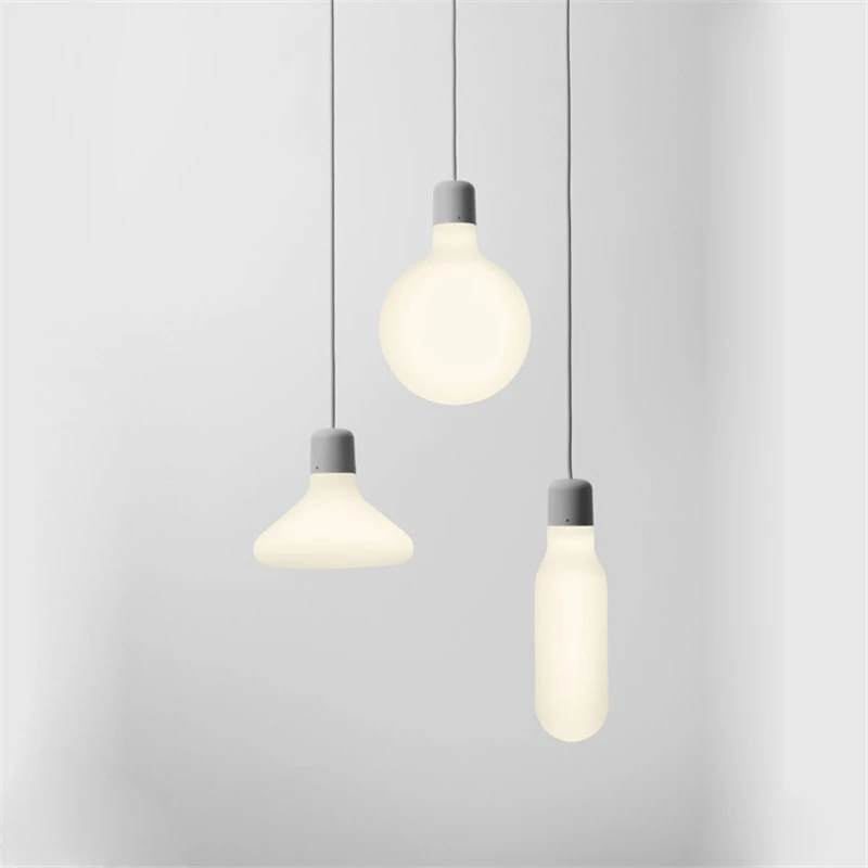 

Modern Minimalist Pendant Lights Nordic Vintage Glass Pendant Lamps for Restaurant Bar Dining Room LED Hanging Light Fixture