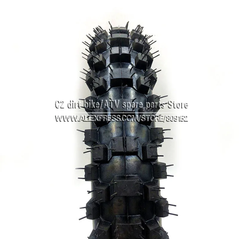 Off Road Tire 80/100-12 with Inner Tube 3.00-12 for Dirt Pit Bike Motocross Off Road Motorcycle 12 inch Rear Wheel