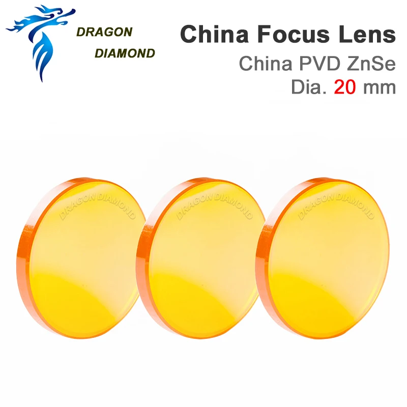 Focus Lens 20mm for Laser China CO2 ZnSe FL38.1 50.8 63.5 101.6 1.5 - 4\