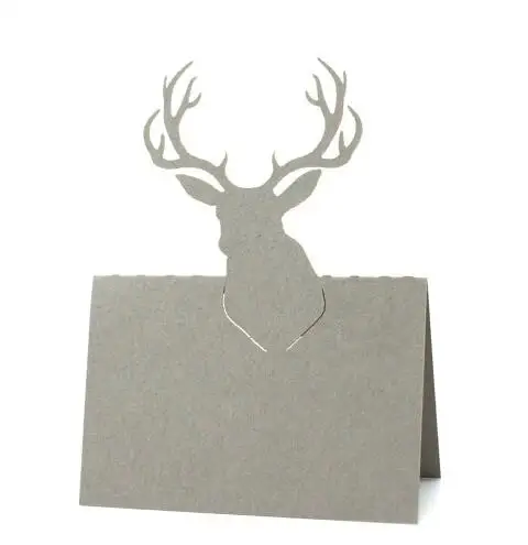 custom Mounted Deer forest wedding engagement Placecards Birthday Seating Reception Escort baby shower place Cards