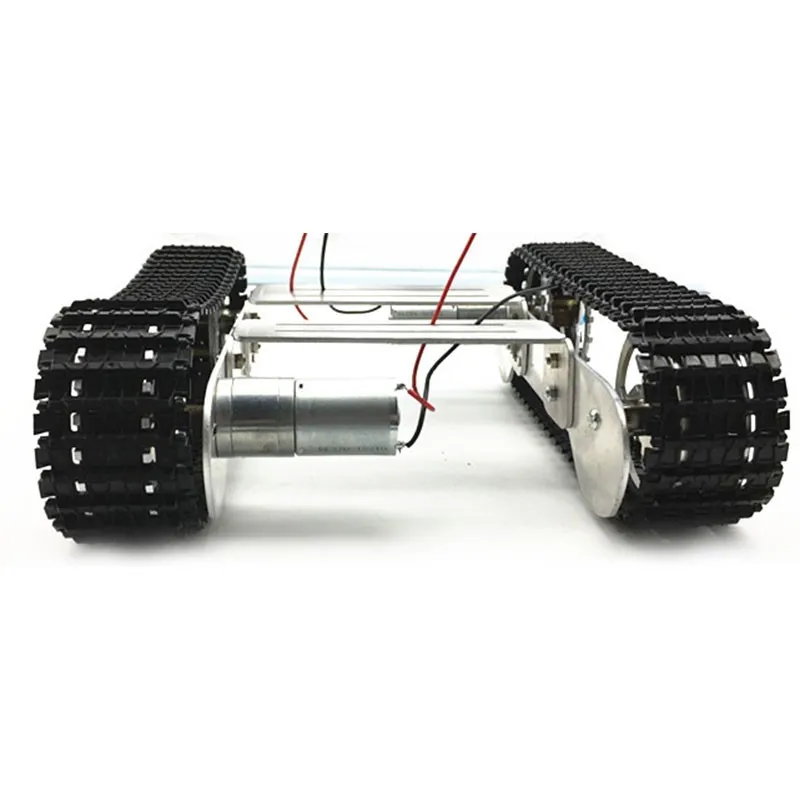 Thanksbuyer Aluminium Platform Damping Metal Tank Robot Chassis Creative DIY Crawler for Arduino