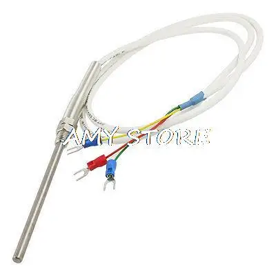 PT100 3 Fork Terminals 10cm Probe 1M Thermocouple Sensor