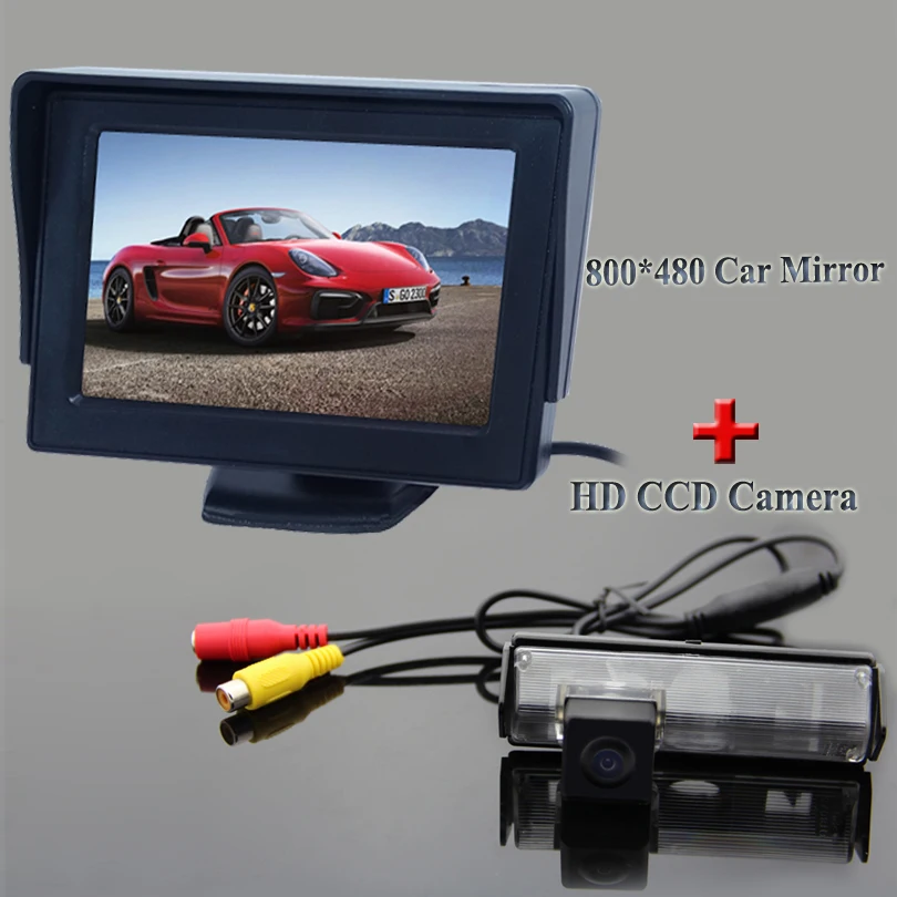 

HD 4.3" Color TFT LCD Car Parking Car Monitor + Rear View Camera For Mitsubishi Challenger/Grandis/Nativa/For Pajero Sport