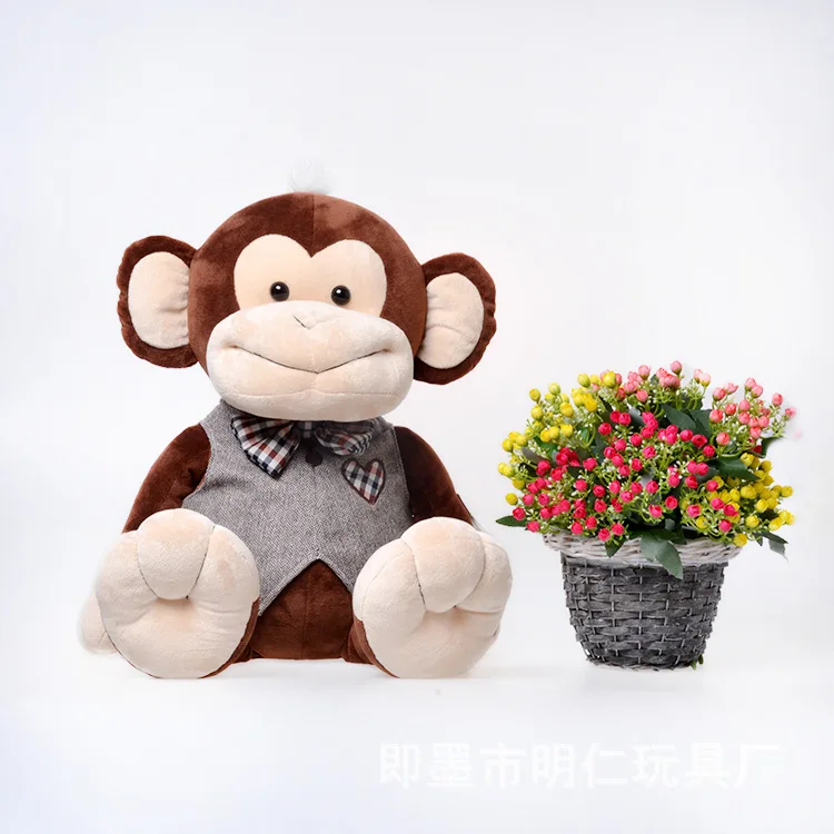 About 30cm Lovely Cartoon Monkey Soft Doll Gentle Monkley Plush Toy Kid's Toy Birthday Gift h2259