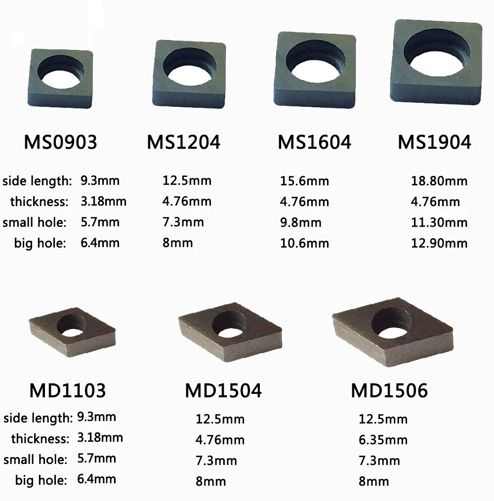 10PCS Hartmetall Shim Sitz Für Drehen Einsätze MC1204 MT1603 MC1904 MV1603 MS1204 MC1204 MD1504 MW0804 CNC Hartmetall Shim Einsatz – Detail 4