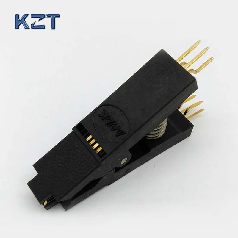 BIOS SOP8 SOIC8 Bent Original Test Clip Pin Pitch 1.27mm Universal Body EPROM Programming Clip Suitable for Dupont Line