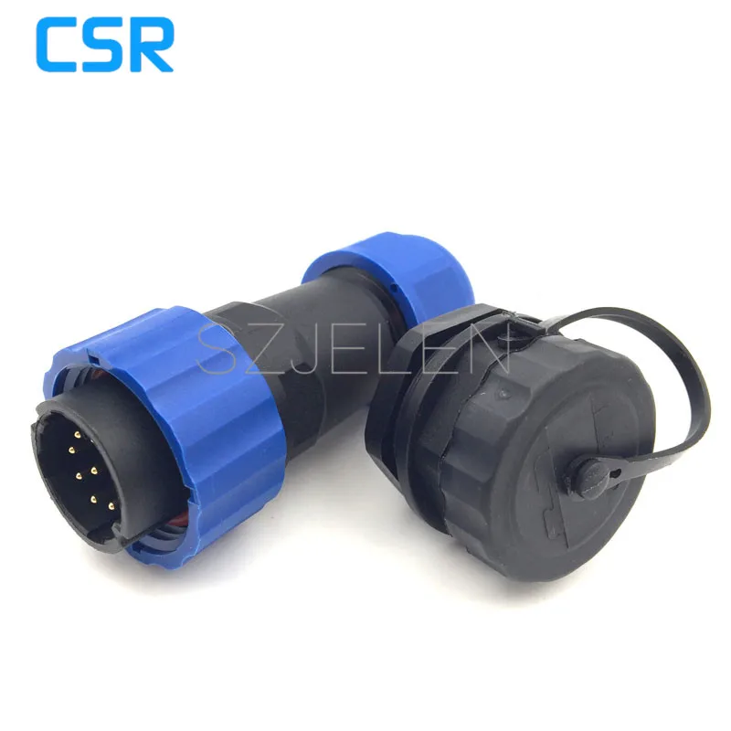SD20TP-ZM, Waterproof 9 Pin Male And Female Connector, IP68 Conector 9 Pin Power Connector For Led Display