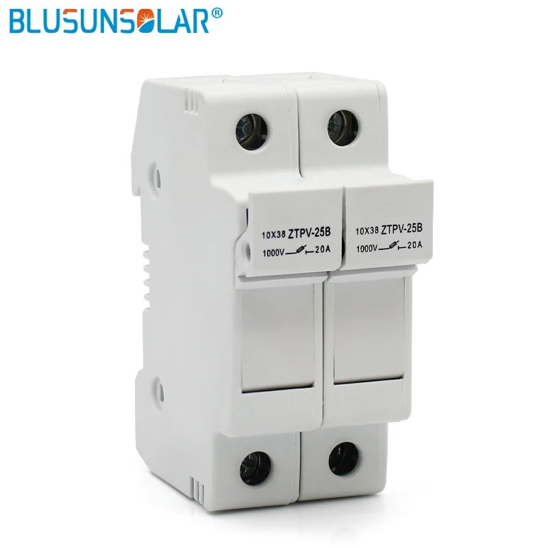 50 pcs/lot Solar PV double Fuse Holders Fuse Link for PV Fuse Fusible 1000V DC double fuse holder Waterproof with High qulity