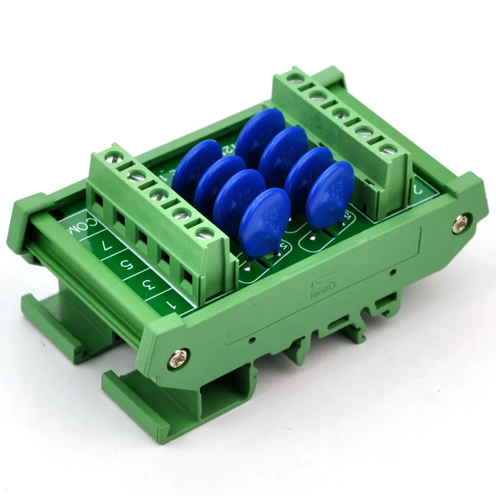 

8 Channels Common DIN Rail 30V SIOV Varistor Surge Protection SPD Module.