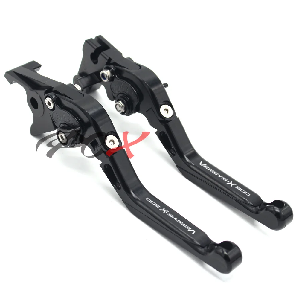 Motorcycle Folding Extendable Adjustable CNC Aluminum Brakes Clutch Levers For Kawasaki VERSYS-X300 VERSYS-X 300 2017-2018