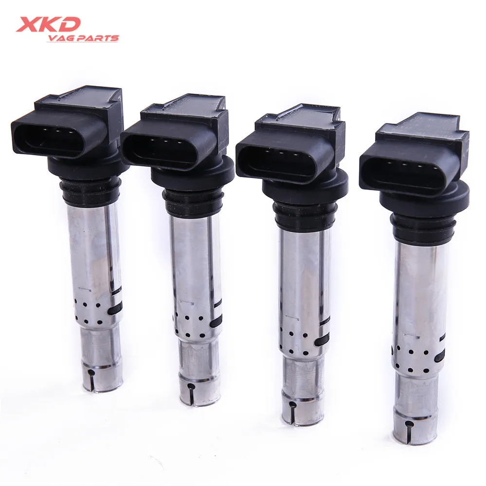 

4Pcs Automotive Parts Spark Plug Ignition Transformer Coils For V-W -Beetle Golf -Jetta Passat Seat A3 036 905 715 F