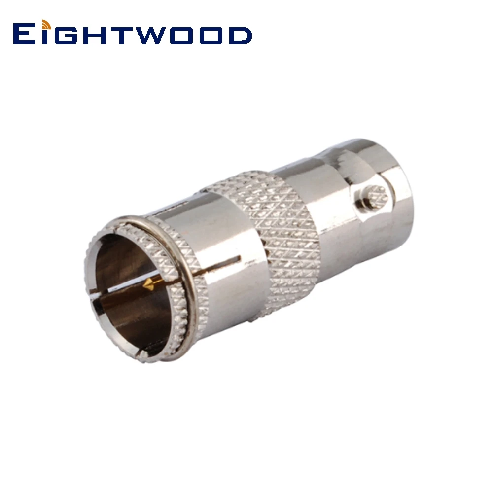 

Eightwood BNC to F Coaxial Adapter BNC Jack Female to F Plug Male Quick Push-on Straight RF Connector Between Series Pack of 5