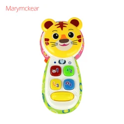 1 Pcs Musical Toy Phone Infant Toys Cartoon Toy for Baby Unisex Newborn Educational Toy Baby Phone 4 Types Emulational Cellphone