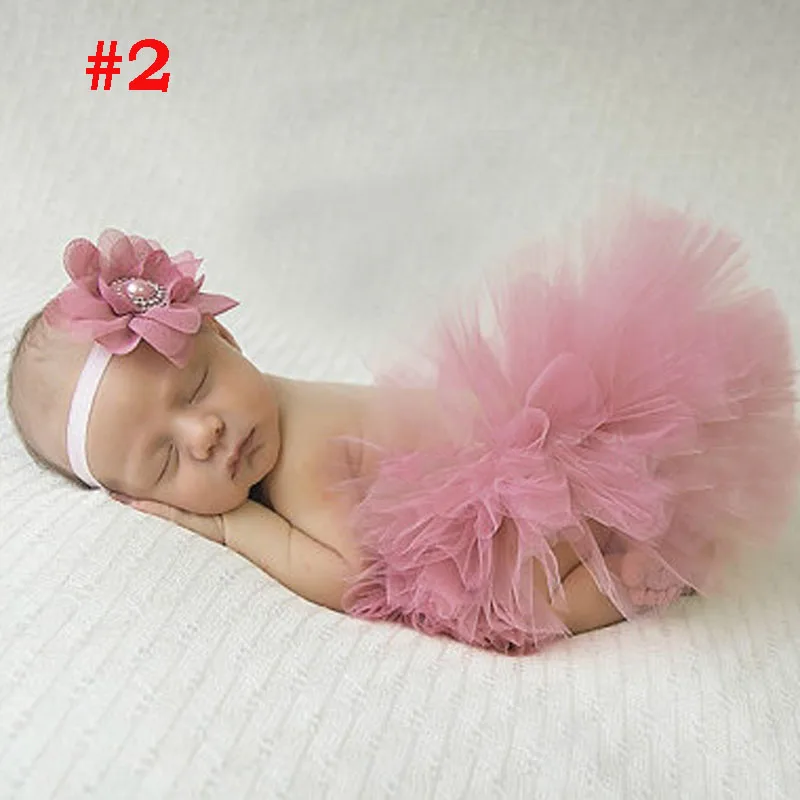 Twin Tutus Newborn Twin Tutu Skirt Baby Twin Tutus and Headband Set Newborn Twin Photography Prop Costume TS046