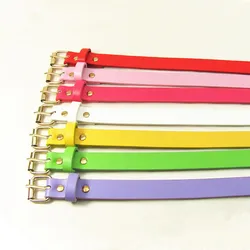 Colorful Women Belt PU Faux Leather Female Casual Belts White Green Orange Yellow Pink Red Brown Ladies Wholesale Belt Strap