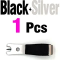 1PCS Black Silver