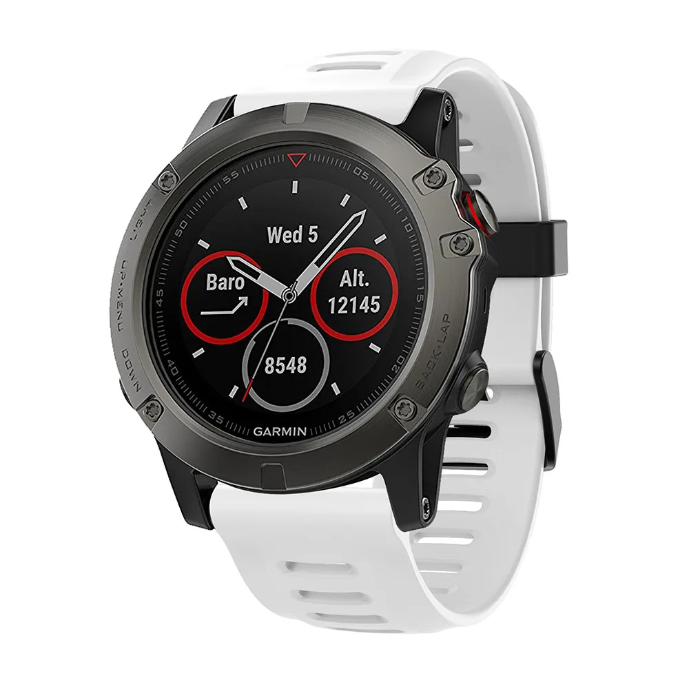 Correa de silicona de repuesto para reloj Garmin Fenix 5X/5xplus/Fenix 3/Fenix 3 HR, 26mm, GPS