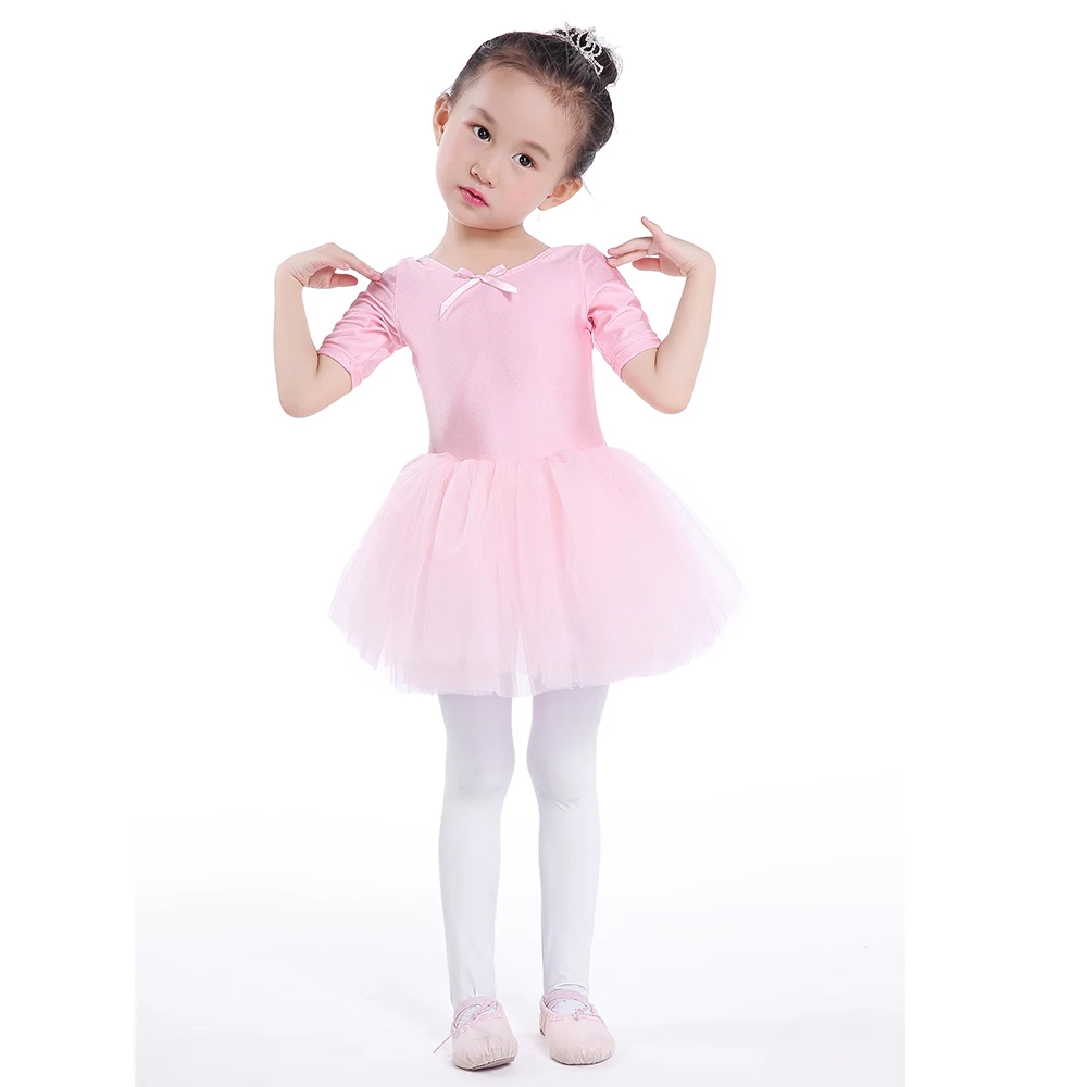 Tutu Pink Princess Ballet Dress Girls Toddler Ballet Dancewear Lovely Kids Tutu Gymnastics Leotard Dance Dress