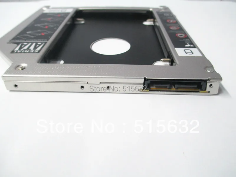 All aluminum  improved version 9.5mm SATA 2ND HDD SDD Super HARD DRIVE caddy For Apple Unibody MacBook Pro