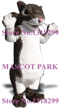 

Big Tail Realistic squirrel otter Mascot costume Adult Size Cartoon Character Wild Forest Animal Mascotte fancy dress suit kits