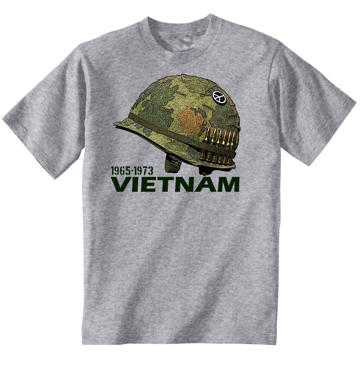 Usa Vietnam War Helmet - New Amazing Cotton Grey T Shirt 2019 Man\'S Op Neck Designer  Adults Casual Tee Shirt Fitted T Shirts