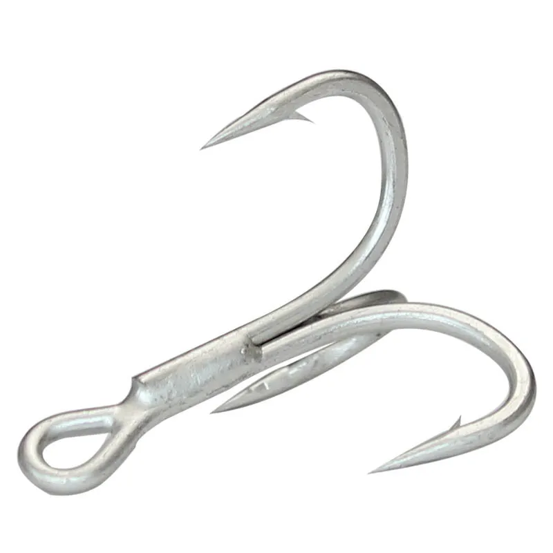 100Pcs Fishing Hook High Carbon Steel 4X Fishhooks Quadruple reinforcement Treble Hooks Saltwater Anchor Lure Accessories Pesca