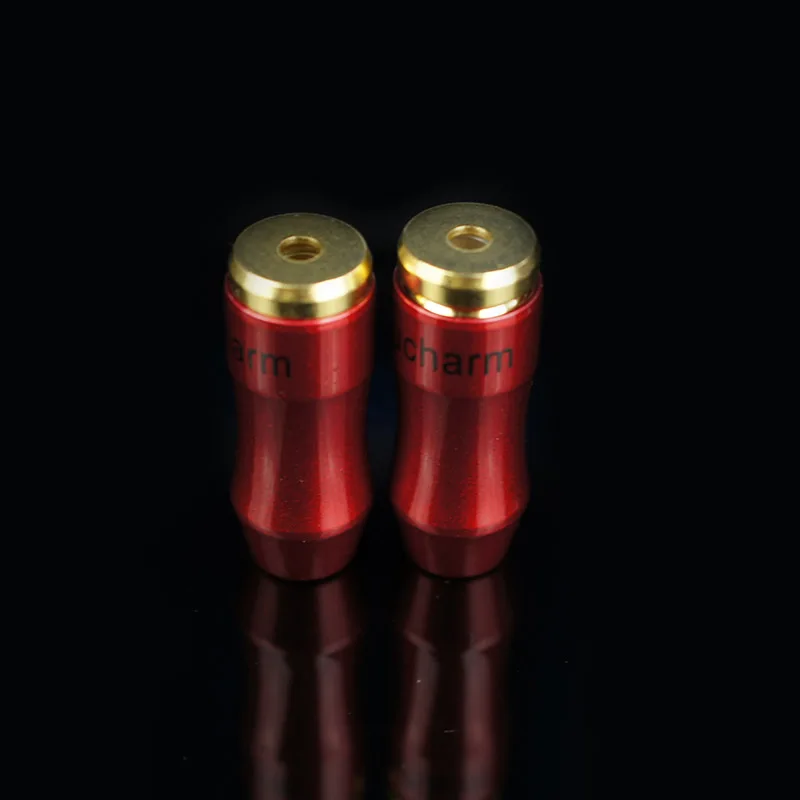 2 шт., разъём для наушников с позолоченным штекером 3,5 мм