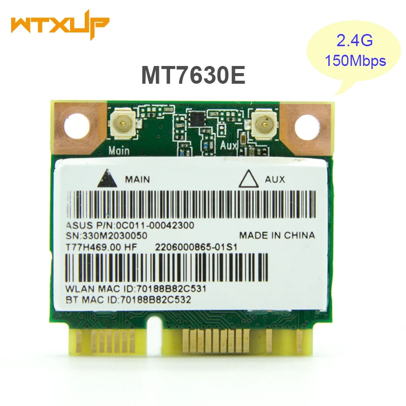 Mediatek MT7630E Mini PCI Express Wireless Wlan Wifi Card adattatore di rete WIFI 150Mbps per laptop