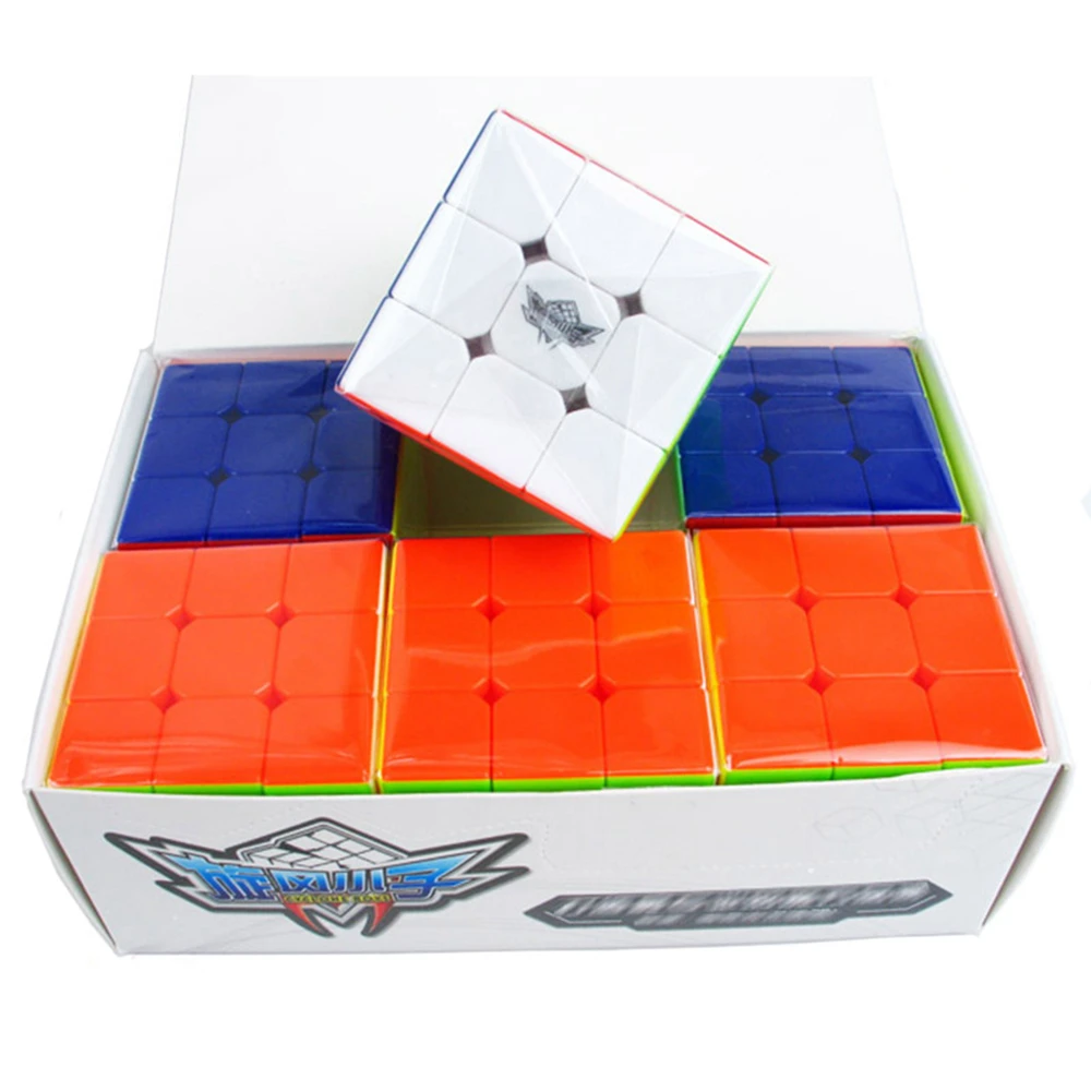 

6 Pcs/Box Cyclone Boy Feiwu Stickerless 3x3x3 Magic Cube Speed Puzzle Game Cubes Educational Toys Gifts for Kids Children