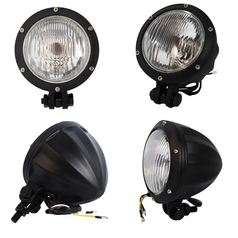 

Motorcycle Universal Headlight Light HeadLamp For Harley Davidson Bobber Cafe racer Chopper