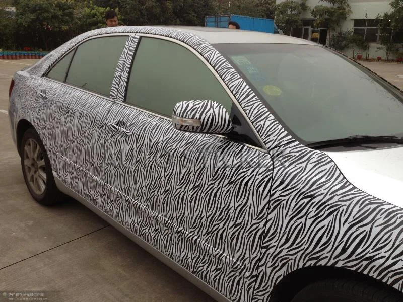 5/10/15/20/25/30m*1.52m Zebra Pattern Camouflage Car Sticker PVC Self-adhesive Wrap Vinyl Film Camo Automobiles Motorcycle Decal