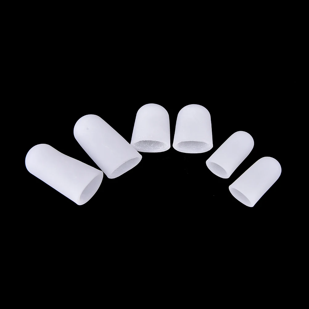 2Pcs Del Gel Del Silicone Del Tubo Fasciatura Finger & Toe Protezioni Piede Piedi Sollievo Dal Dolore Guard per solette Piedi di Cura Piedi