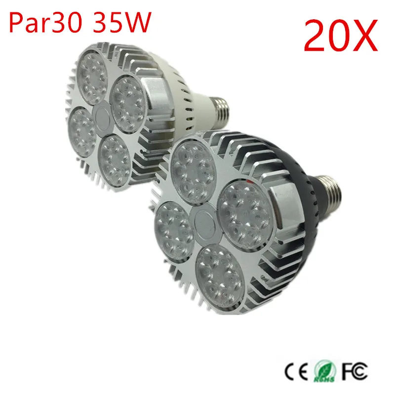 big discount!!! Par30 LED Spot Light High Brightness E27 35Watt LED Lighting Lamp AC85-265V Warm/Cold White LED Spotlight