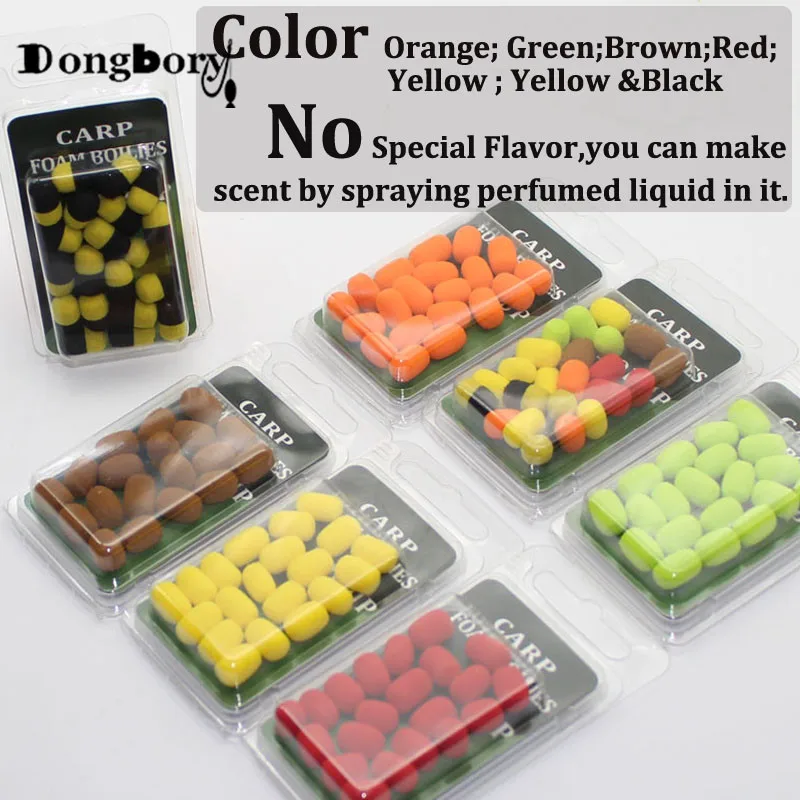 20PCS Cylinder Carp Fishing Bait Foam Pop Up Carp Boilies Hair Rig Hookbait Artificial Pop Corn Method Feeder Carp Fishing — zdjęcie 5
