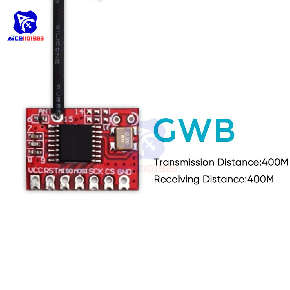 2.4G 400M Transmitter & Receiver Wireless Transceiver Module GWB T400 IIC SPI Interface for Arduino Remote Control Toys