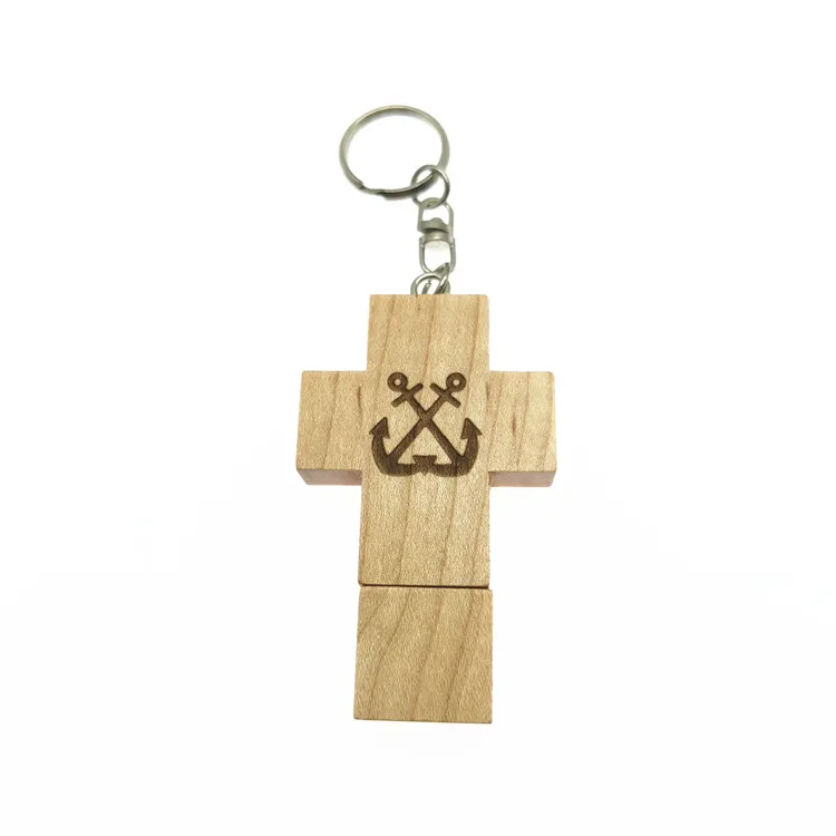 (Ponad 10 sztuk darmowe logo) drewniany pendrive drewniany krzyż pamięć USB Momery 4GB 8GB 16GB 32GB 64GB dysk Flash krzyże