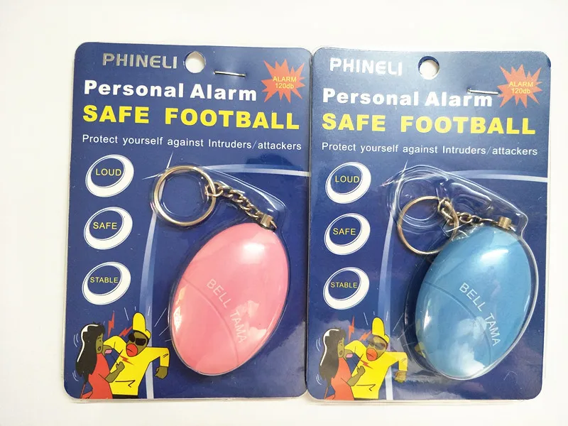 Egg-Shaped 140db Personal Keyring Attack Panic Safety Security Rape Alarm  Self Defense Keychain