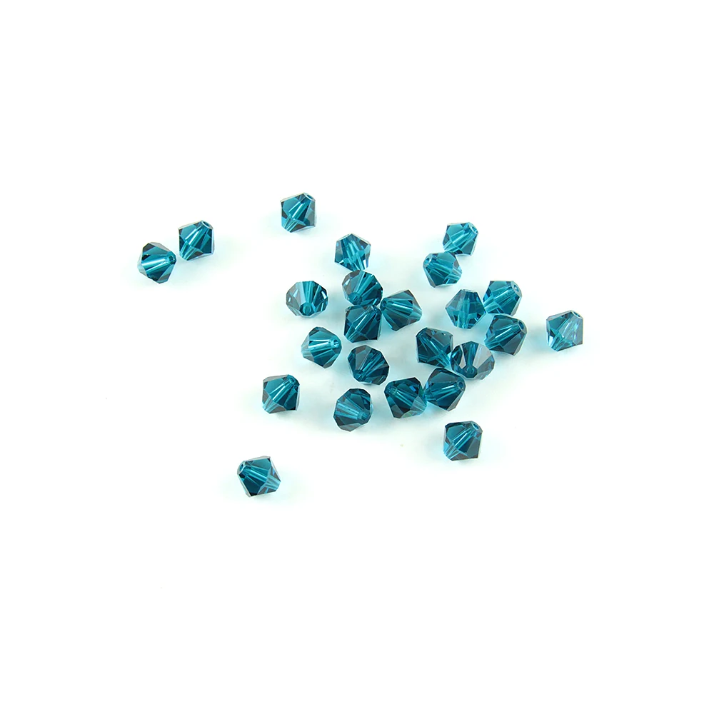 6mm 1440pcs Mixcolor Faceted Spacer Crystal Bicone Beads Loose Glass Beads for Women Dresses Diy Decoration