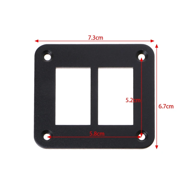 OOTDTY 2/3/4/6 Way Aluminum Rocker Switch Panel Housing Holder FOR ARB Carling Narva Boat Type Auto Parts Switches Parts
