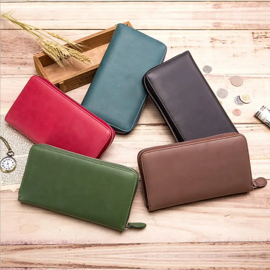 Anti RFID Blocking Genuine Leather Women Wallets Men Credit Card wallet Anti Theft 36 Card Holder Man Passport Cell phone Purse