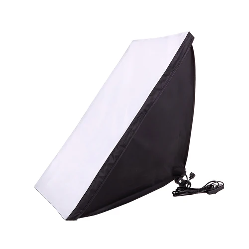 Imagen 2 del producto Soporte de lámpara Softbox con cable para estudio de fotografía, 50x70CM, con enchufe E27 para iluminación continua de estudio con bolsa de transporte
