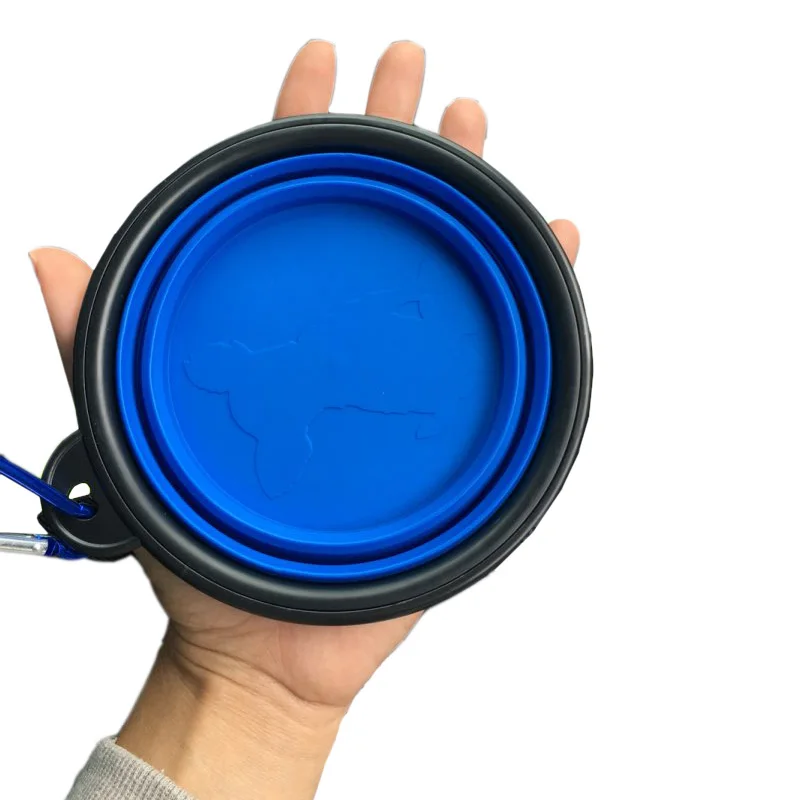 Neuer Tragbarer Silikon-Haustierfutterspender Zusammenklappbare Auto-Tragetasche für Haustiernäpfe Futter- und Wassernäpfe für Hunde und Katzen Outdoor-Reise-Futterschale Behälter – Detail 11