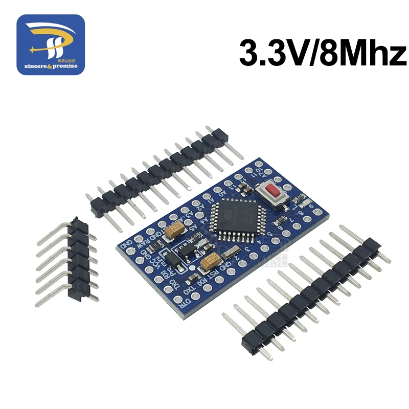 1PCS Pro mini Atmega328 Pro Mini 328 Mini ATMEGA328P 3,3 V 8MHz 5V 16Mhz für Arduino kompatibel Nano CP2102 FT232RL – Detail 3