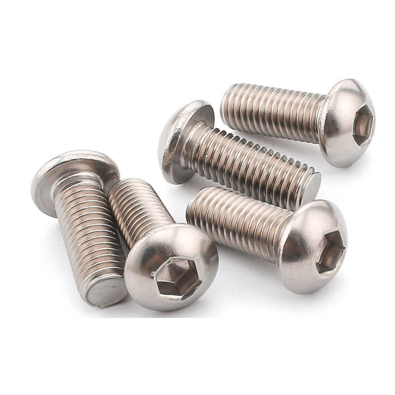 20pcs 3D Printer Parts  M4 304 Stainless Steel Round Head Pan Head Hexagon Screw / Semicircular Head Hexagon Screw