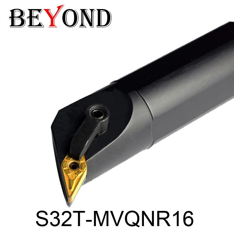 BEYOND 32mm MVQNR MVQNL S32T-MVQNR16 S32T-MVQNL16 Internal Turning Tool Holder CNC Lathe Cutter VNMG160404-MA UE6020 Boring Bar